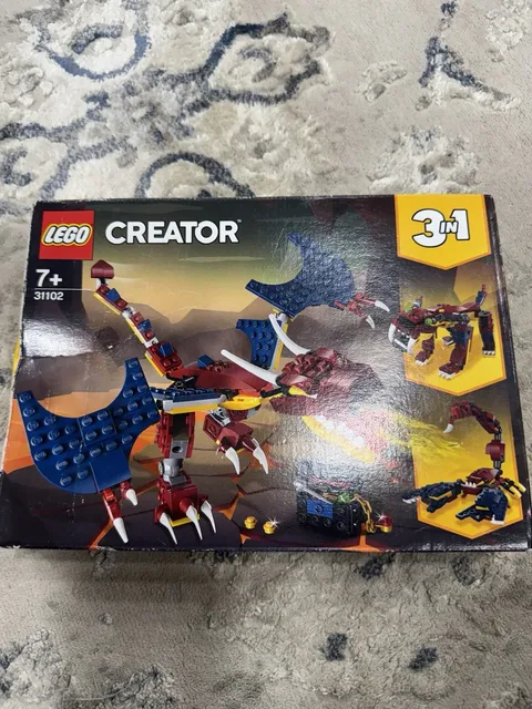 NIB LEGO Creator 31102 3-in-1 Fire Dragon Tiger Scorpion ***Retired***