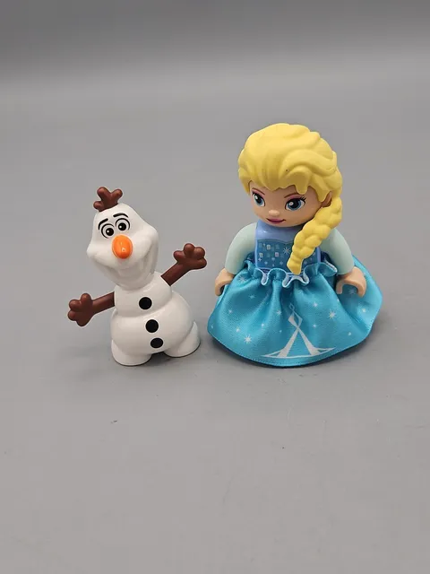 Lego Duplo Figures ~ Disney's Frozen ELSA  &  OLAF Lot Of 2 