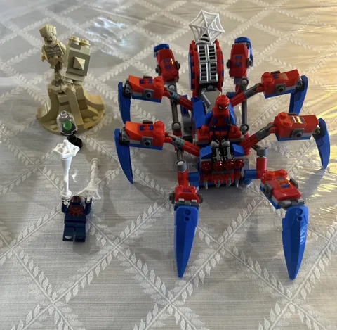 LEGO Marvel Spider-Man Spider Crawler 76114 w/ Sandman Minifigure & Webs