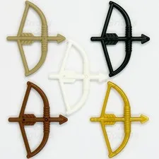 LEGO® Castle Bow with Arrow Drawn Pack Minifigure Weapon Part 4499  x 5 Colours