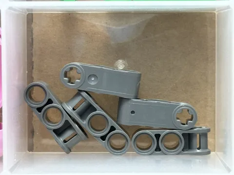 LEGO Parts - Dark Bluish Gray Technic, Axle Perpendicular 3L - No 42003 - QTY 5