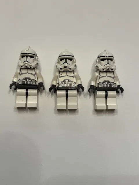LEGO Star Wars Lot of 3 Phase 2 Clone Trooper (8091 - Republic Swamp Speeder)