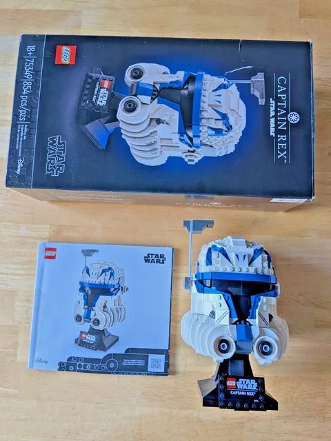 LEGO Star Wars: Captain Rex Helmet (75349) 100% complete with box and manual