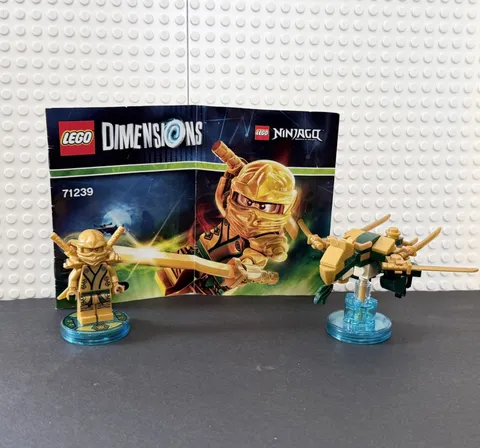 Lego Dimensions Ninjago Lloyd Fun Pack 71239 Gold Ninja Golden Dragon