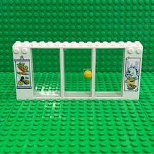 Lego Window Frame White 2x16x6 (35103) Front with Supermarket Offers + Inserts