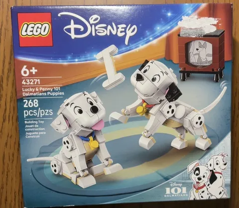 LEGO Disney Lucky & Penny 101 Dalmatians Puppies 43271, new