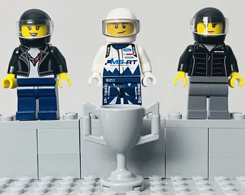 LEGO Speed Champions Lot of 3 Race Drivers Minifigures Ford Mercedes Mini Cooper