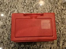 Vintage LEGO Plastic Storage Red Box Case (1982) 11"x7”x4” Great Condition