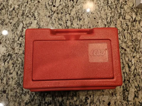 Vintage LEGO Plastic Storage Red Box Case (1982) 11"x7”x4” Great Condition