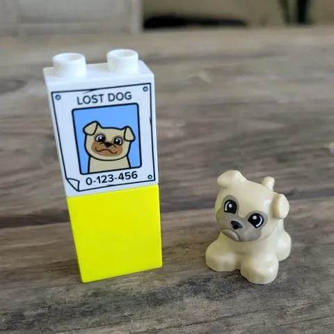 LEGO DUPLO Lost Dog Parts Lot