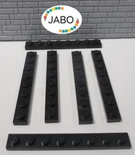 (J8/5/4) LEGO 6 x 3460 flat plate 1x8 black