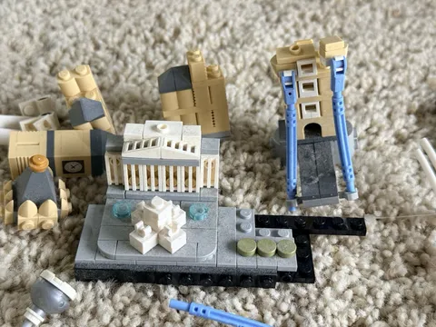 LEGO Architecture Mixed Parts Lot Incomplete Bundle AS IS Genuine