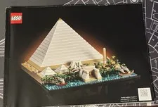 LEGO Architecture 21058 Great Pyramid Of Giza Instruction Manual / Booklet ONLY