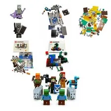 LEGO Minecraft Mixed Lot Minifigs Animals Incomplete Sets Parts