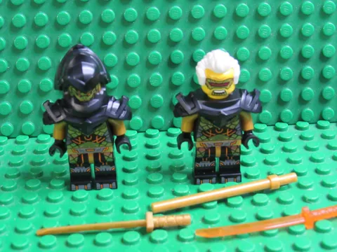 Lot 2 Ninjago Minifigures Rapton Imperium Claw General armor sword njo815 IC25