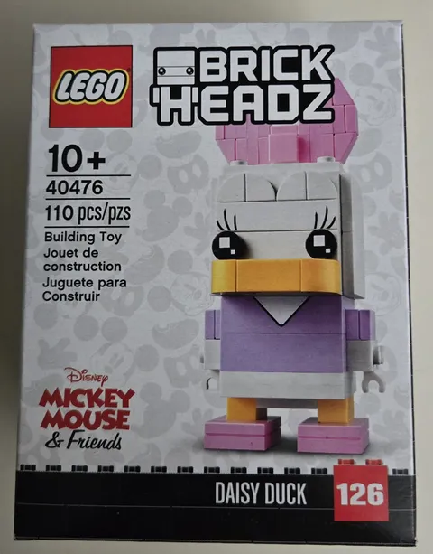 Lego BrickHeadz #40476, Daisy Duck, 110 Pcs, Retired, New