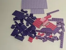 LEGO Bricks Assorted Lot-Pink & Purple Classic Pieces