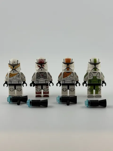 Custom Lego Star Wars TCS/Classic Clone Commanders Delta Squad 