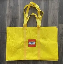 Official LEGO Yellow Extra Large Tote Bag 29”x 20" Carrying Shopping Storage Bag