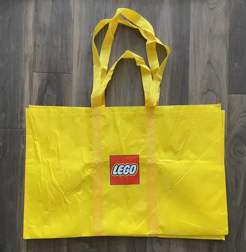 Official LEGO Yellow Extra Large Tote Bag 29”x 20" Carrying Shopping Storage Bag