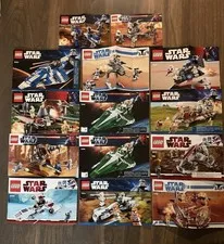 LEGO Star Wars Instruction Manuals Lot of 14 Manuals Only No Bricks Free Ship