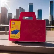 LEGO 4087 Red Handheld Sorting Travel Case to Go | Airplane Sorting 