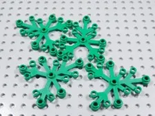 LEGO Lot of 4 Green 6x5 Leaves Plants Minifig BI