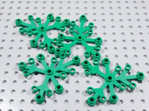 LEGO Lot of 4 Green 6x5 Leaves Plants Minifig BI
