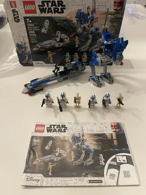 Lego 75280 Star Wars 501st Battle Pack Used 100% Complete w/ Instruction Manual