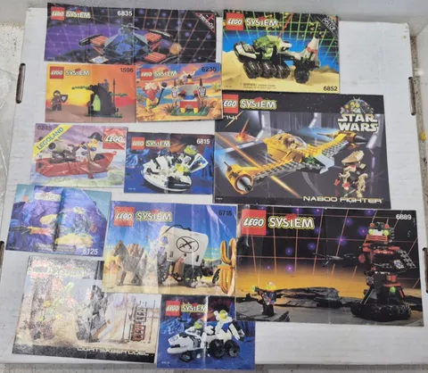 Lot of Vintage 1990s Classic Lego Instruction Manuals Booklets Space Star Wars