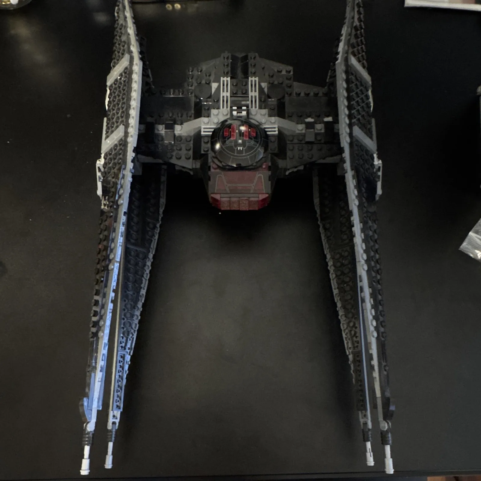 LEGO Star Wars TIE Fighter Starship Black Space Fighter Ship, Plastic Build