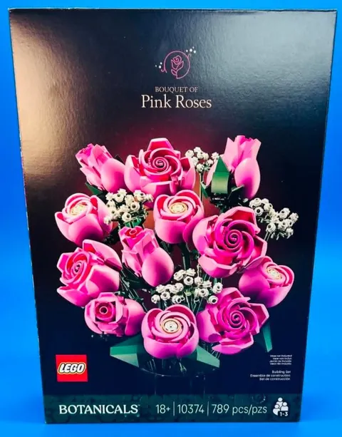 LEGO Botanicals Bouquet of Pink Roses 10374 Building Kit 789pcs NEW