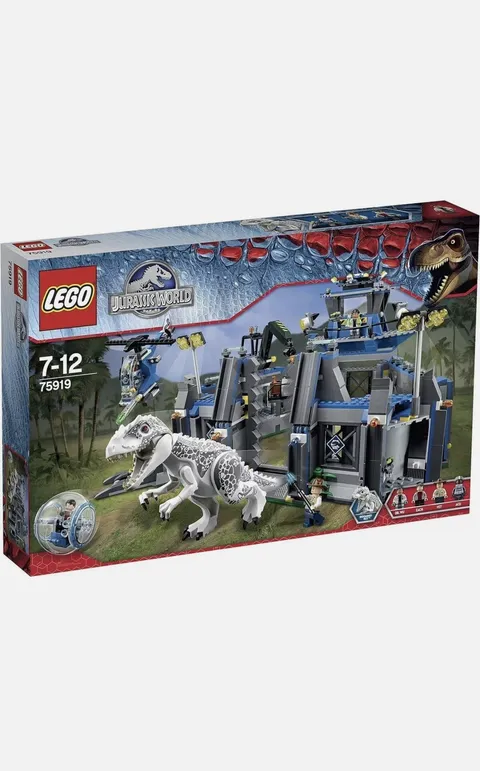 LEGO JURASSIC WORLD INDOMINUS REX BREAKOUT 75919 98% COMPLETE NO INSTRUCTIONS