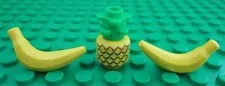 LEGO Minifigure Kitchen Food Tropical Fruit Stand Utensil Pineapple & Bananas