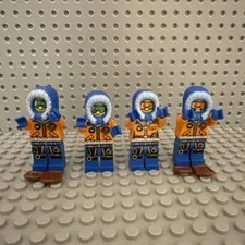 Lot of 4 Lego Arctic Explorer CTY493 City Minifigure 