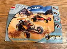 Lego Racers 4587 Manual Only Dual Racers Pull Back Motor
