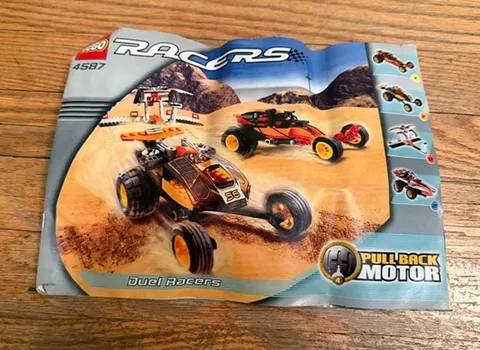 Lego Racers 4587 Manual Only Dual Racers Pull Back Motor