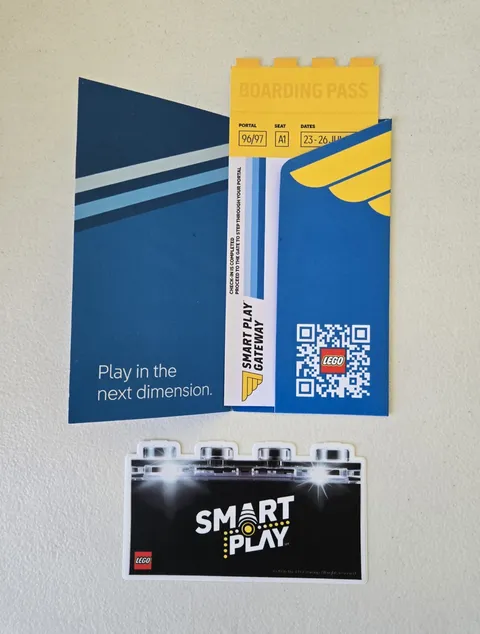 SDCC 2026 Comic Con Exclusive New Lego Smart Play Sticker + Boarding Pass