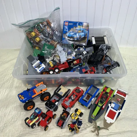 LEGO Bulk Bricks & Pieces Mixed Parts And Sets 10 Pounds Some New & Vehicles