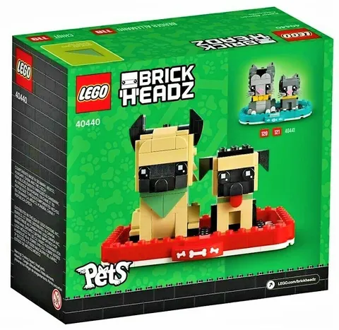 Lego Brickheadz 40440 German Shepard & Puppy Pets Building Kit NEW Collectible