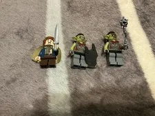 LEGO Lord of the Rings Moria Orc Minifigure Lot x2 lor011 Olive Green pippin