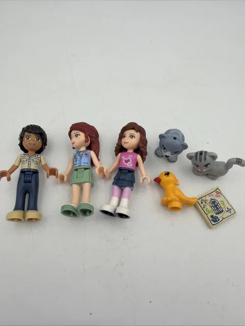 LEGO FRIENDS Minifigures Matthew Olivia Mia Animals Pets Cat Bear Duck
