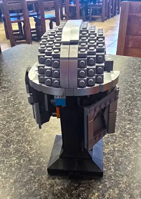 Vintage Star Wars Helmet Model Gray Missing Some Part From Helmet