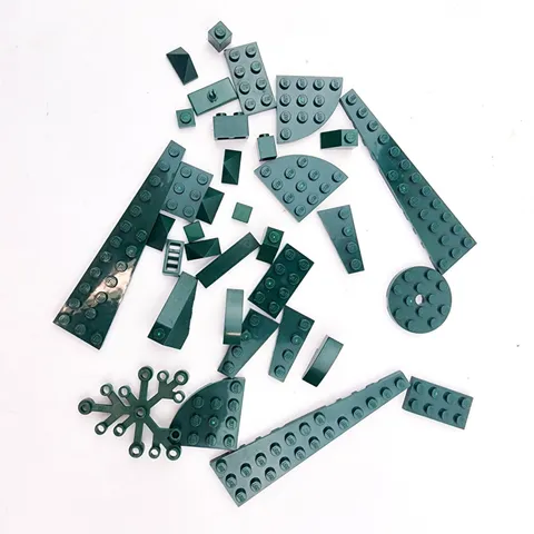 Lego Bricks Dark Green Lot of 34 pieces Replacement Parts