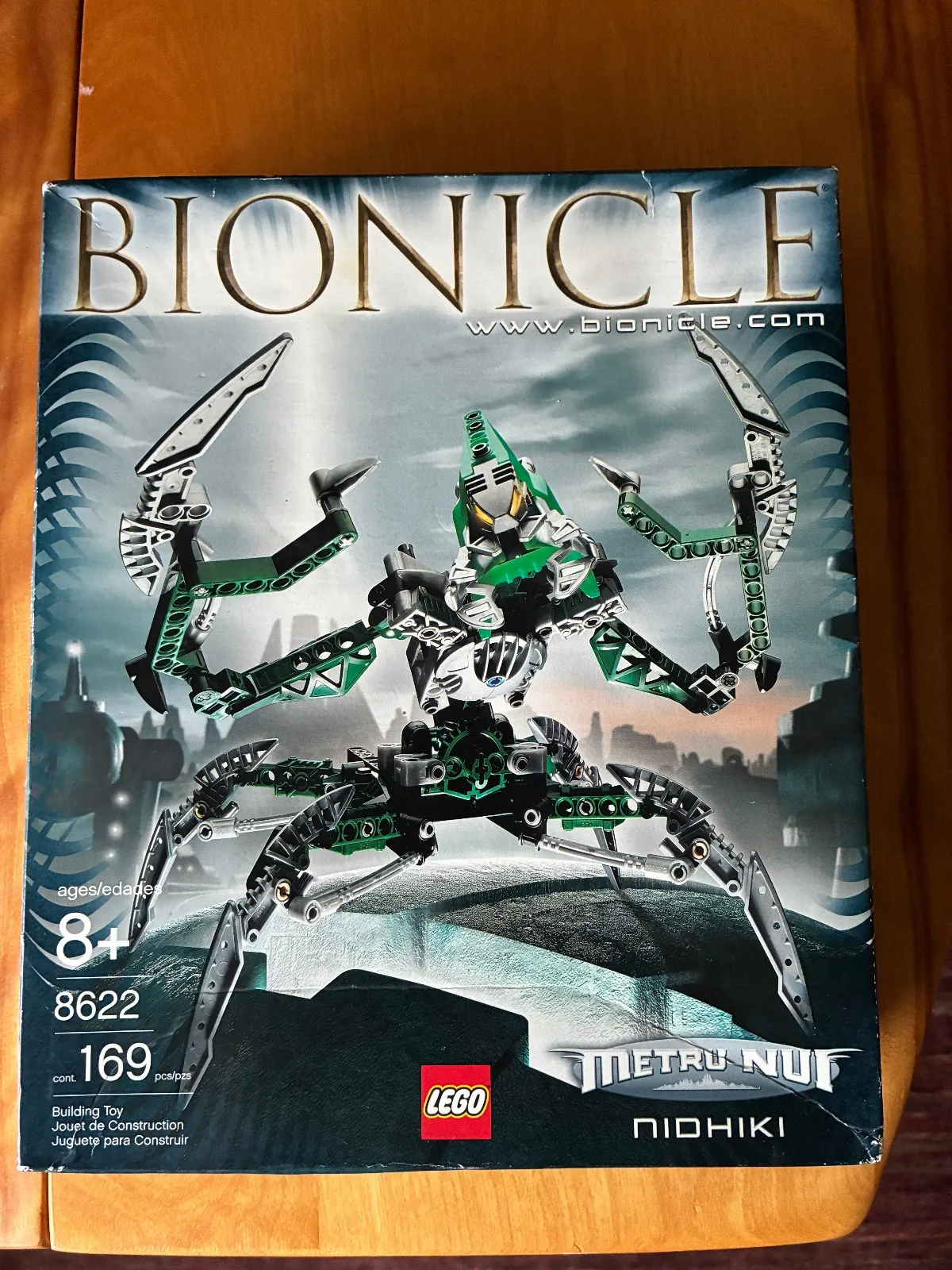 LEGO Bionicle Metru Nui Nidhiki 8622 Dark Hunter Set 169 Pcs 2004 New Sealed Box