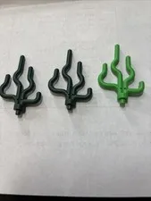 LEGO Seaweed Part 30093 Two Dark Green, One Bright Green