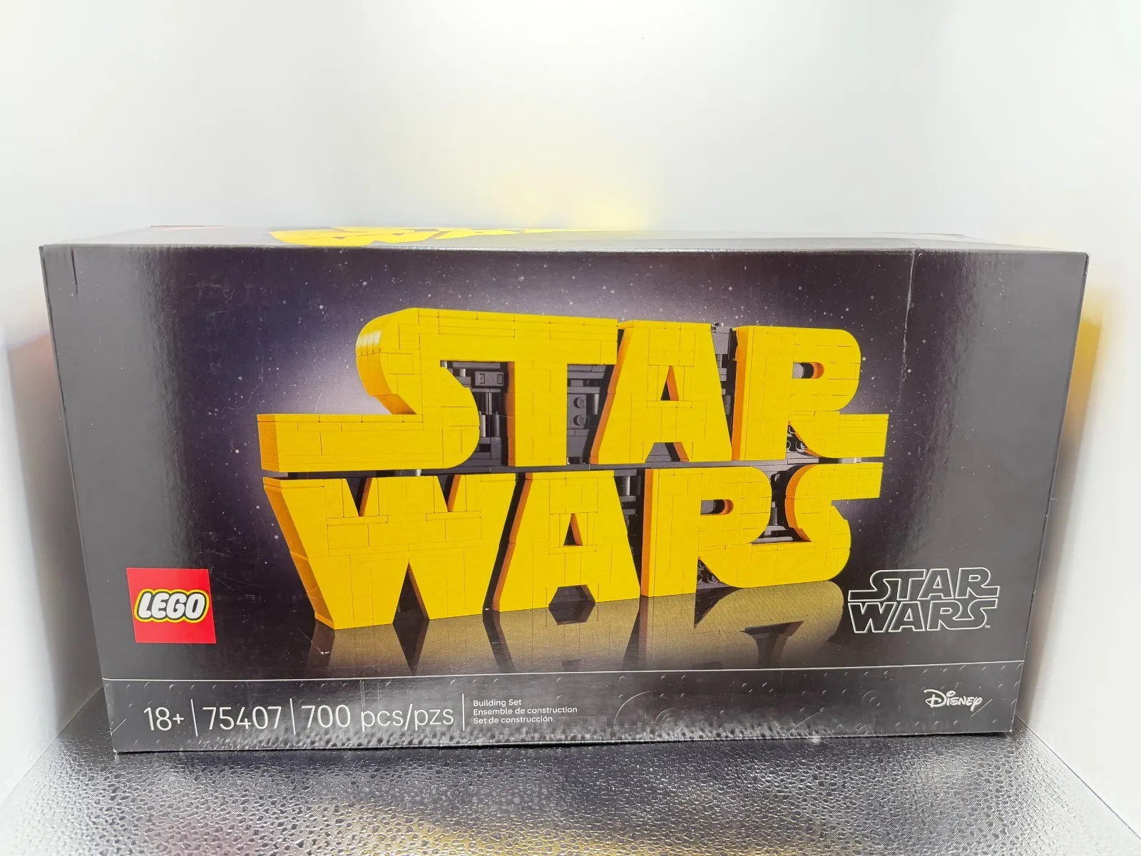 NEW SEALED Lego Star Wars Sculptures Brick-Built Star Wars Logo Set 75407