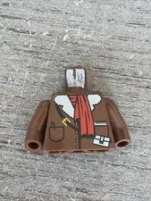 Lego Brown Torso Adventurers Orient Leather Jacket Red Scarf Yellow Hands