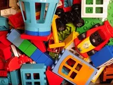LEGO DUPLO Mixed Lot w/ Vehicles Buildings Bases Bricks Mickey Car Airport 160pc
