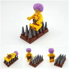 MOC from LEGO® Parts Oriental Fakir Beggar | Medieval | Fits 10332 71047